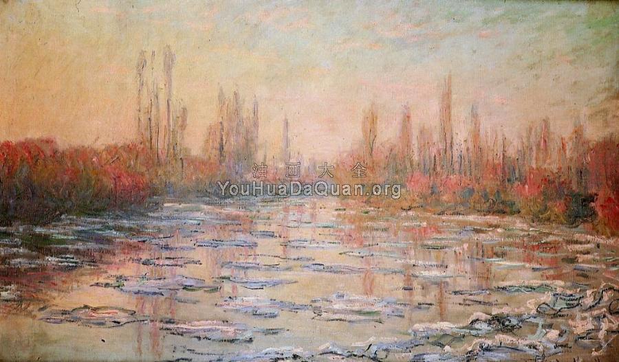 Floating Ice - 克劳德·莫奈